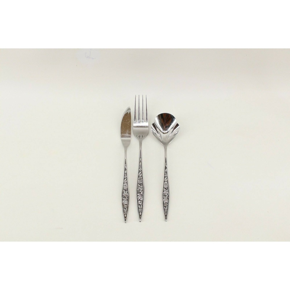 EKCO Eterna SANTIAGO Custom Stainless‎ Dinner Fork Sugar Spoon Butter Knife